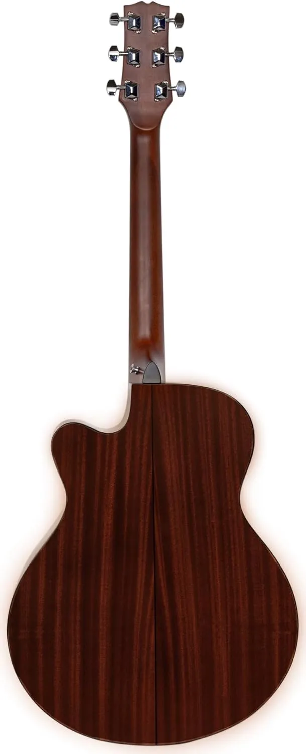 S34C Orchestra Acoustic Guitar - Sunburst Bundle with Gig Bag, Tuner, Strings, Strap, Picks, Austin Bazaar Instructional DVD, and Polishing Cloth