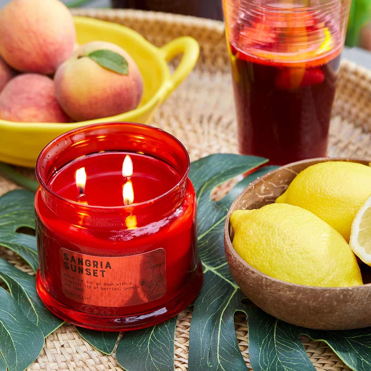 Sangria Sunset 3 Wick Jar Candle