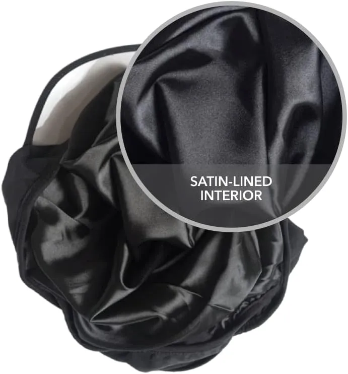 Satin-Lined Pro Scrub Cap, Adjustable Working Cap, Detachable Face Shield, Waterproof Bouffant Hat for Women, Rollable Shield