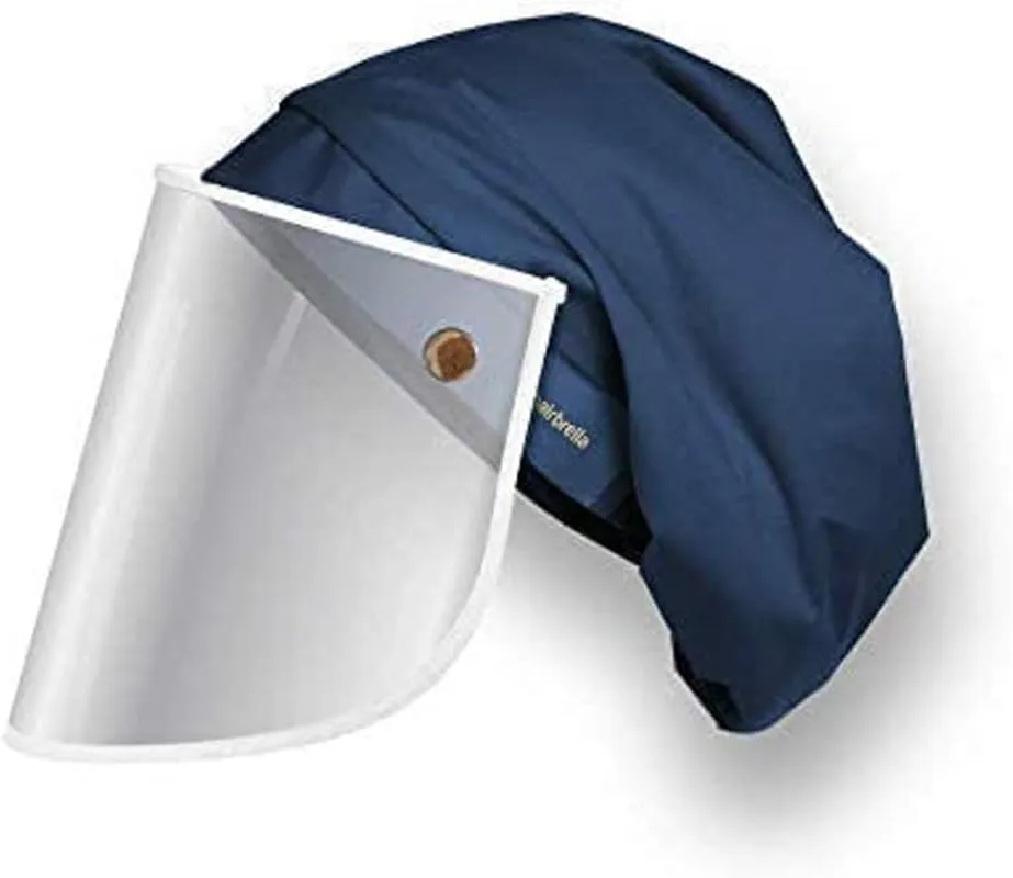 Satin-Lined Pro Scrub Cap, Adjustable Working Cap, Detachable Face Shield, Waterproof Bouffant Hat for Women, Rollable Shield