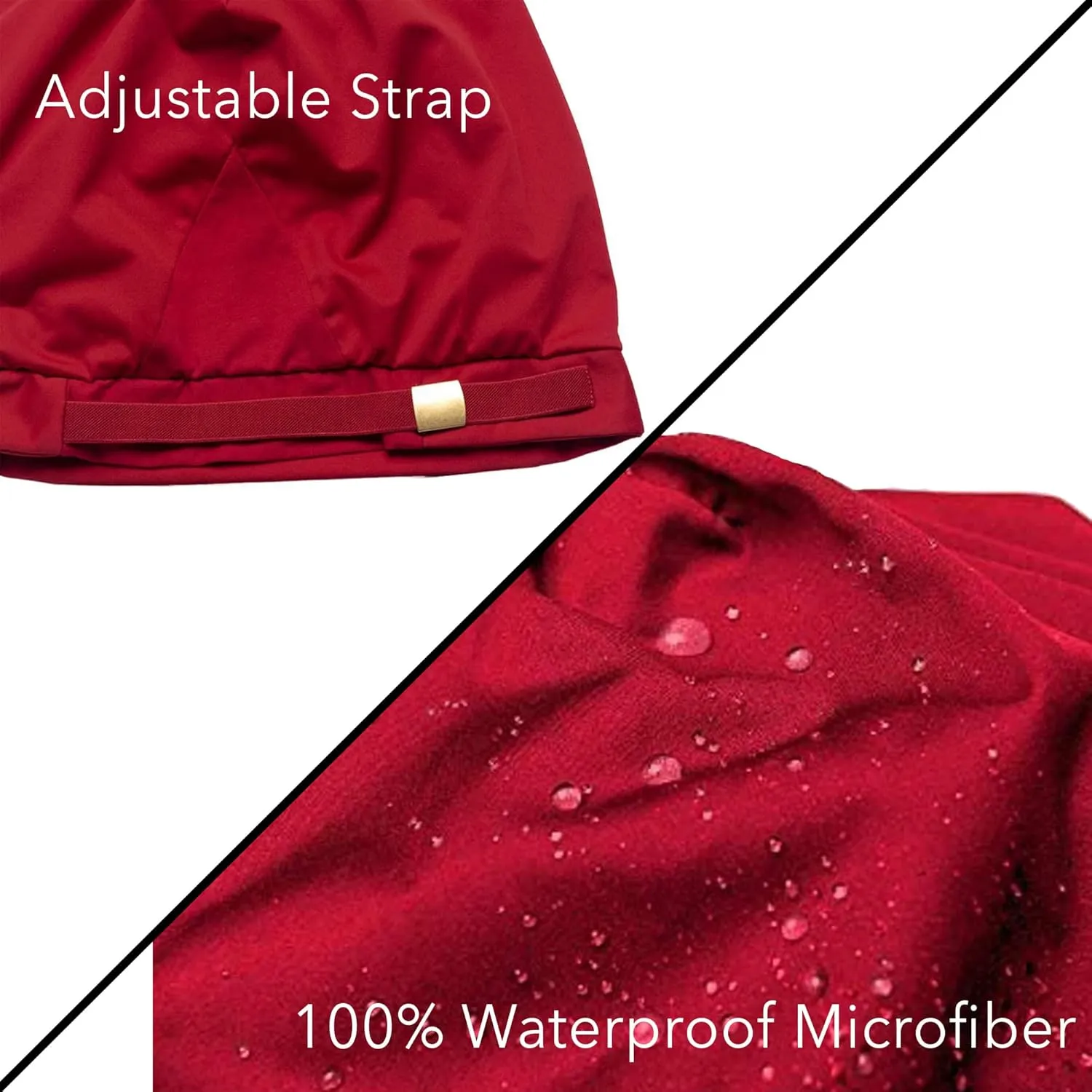 Satin-Lined Pro Scrub Cap, Adjustable Working Cap, Detachable Face Shield, Waterproof Bouffant Hat for Women, Rollable Shield