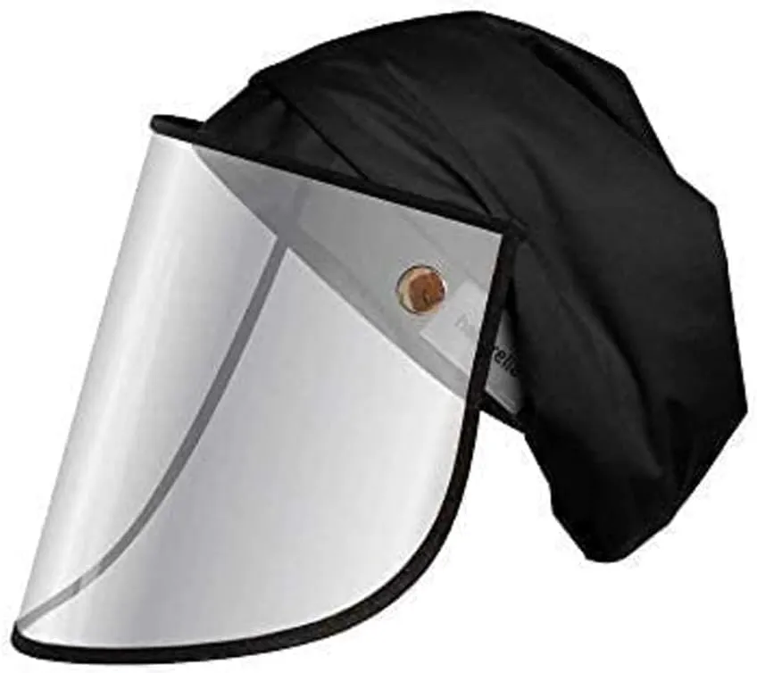 Satin-Lined Pro Scrub Cap, Adjustable Working Cap, Detachable Face Shield, Waterproof Bouffant Hat for Women, Rollable Shield