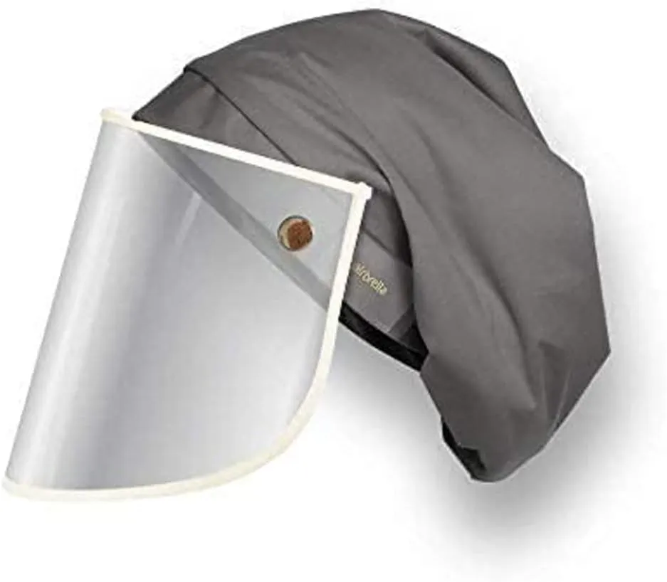 Satin-Lined Pro Scrub Cap, Adjustable Working Cap, Detachable Face Shield, Waterproof Bouffant Hat for Women, Rollable Shield