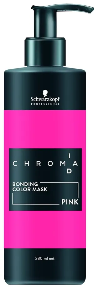 Schwarzkopf ChromaID Bonding Color Mask (Intense) Pink, 280-Milliliters