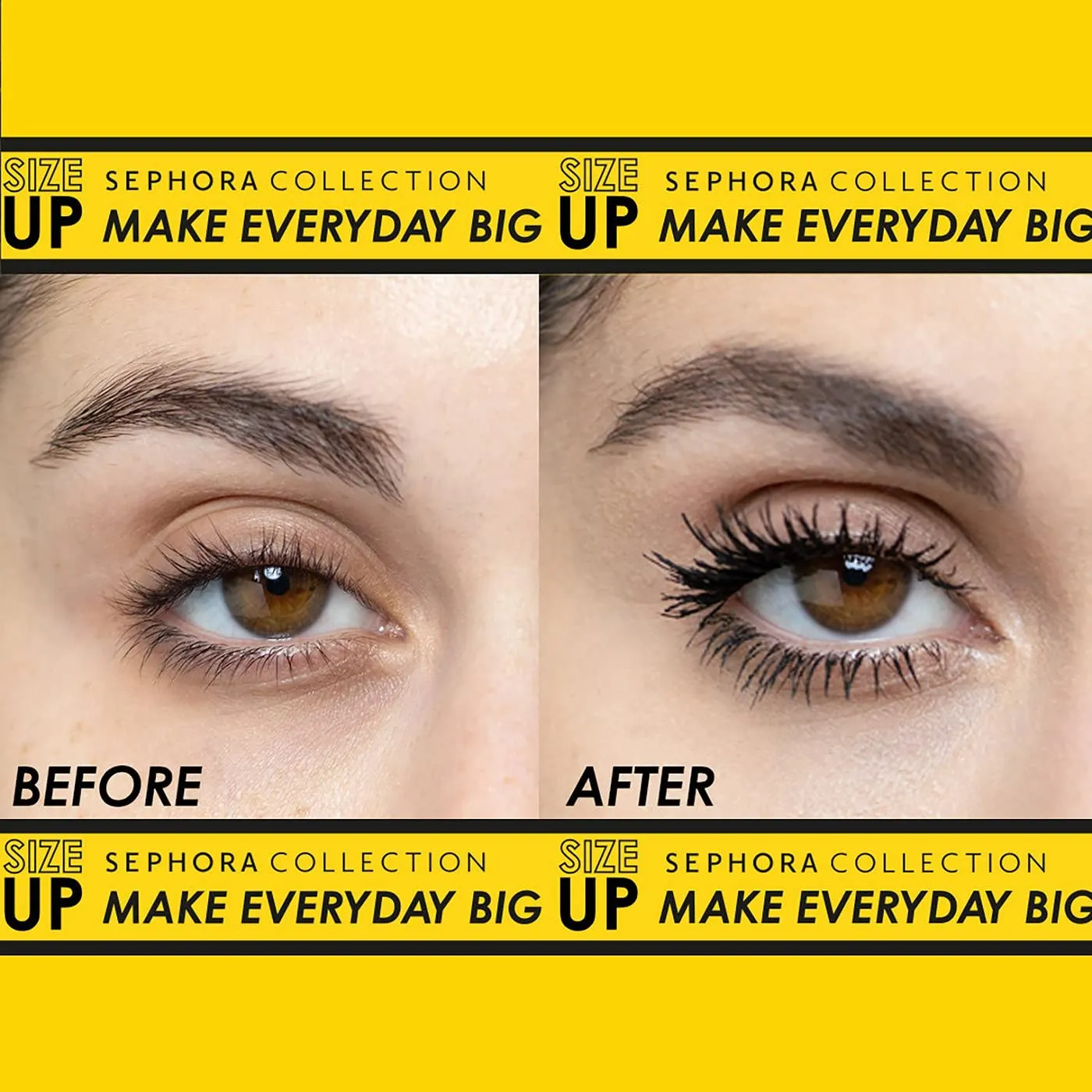 Sephora Collection Size Up Mascara | Mini Size 5ml 0,16 fl oz |  180% XXL Immediate Supersized Volume for Lashes | Vegan
