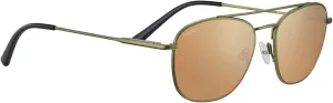 Serengetti Square Carroll Matte Khaki-Mineral Polarized Drivers Gold, Multi, One Size