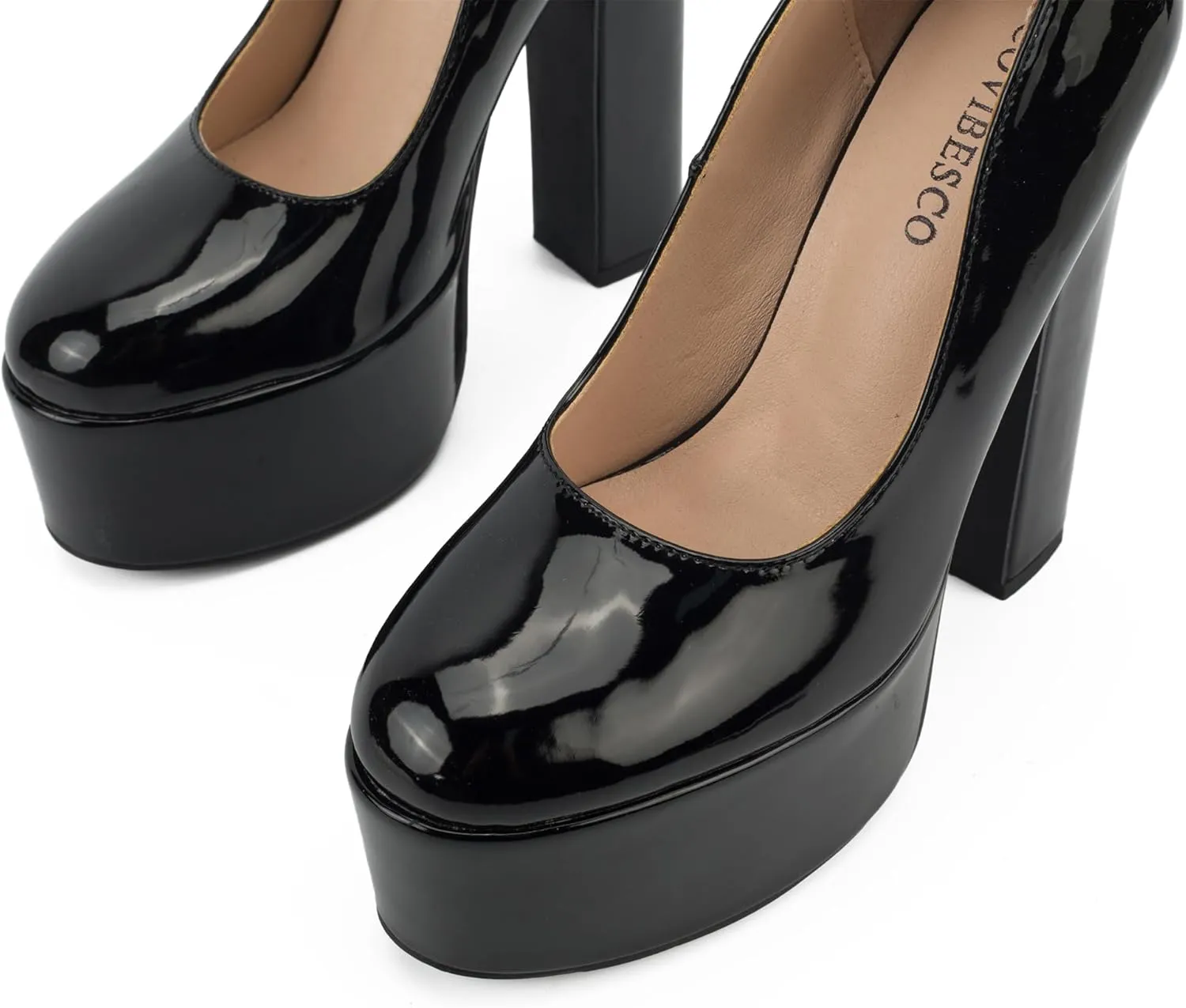 Sexy Gothic Ankle Strap Platform Heels for Women Pumps with High Chunky Heels - Perfect for Party, Wedding, Prom, Cosplay