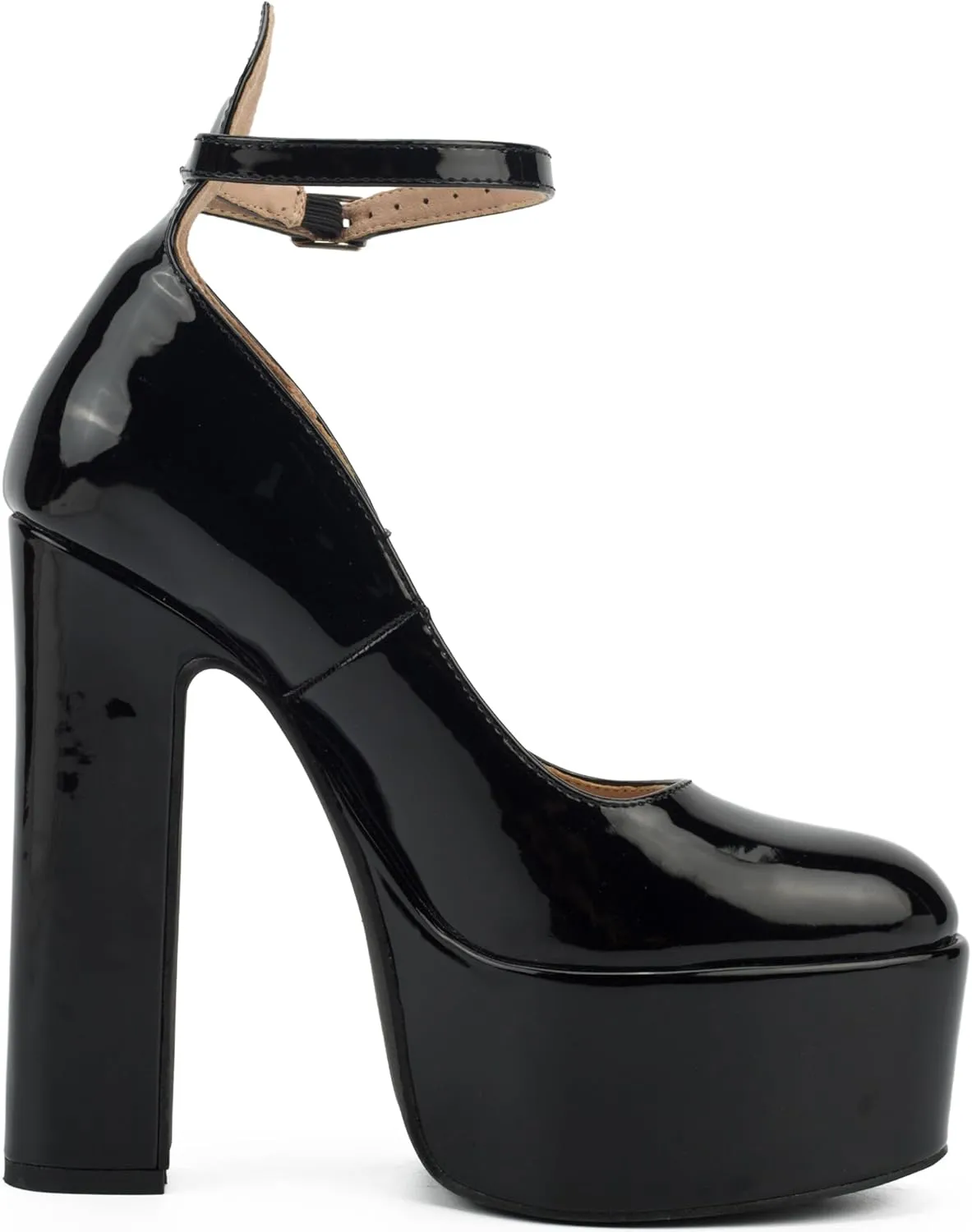 Sexy Gothic Ankle Strap Platform Heels for Women Pumps with High Chunky Heels - Perfect for Party, Wedding, Prom, Cosplay