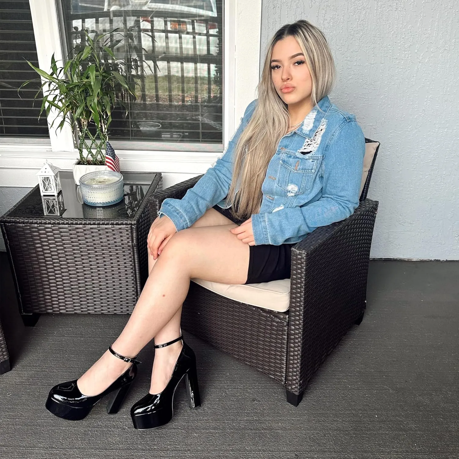 Sexy Gothic Ankle Strap Platform Heels for Women Pumps with High Chunky Heels - Perfect for Party, Wedding, Prom, Cosplay