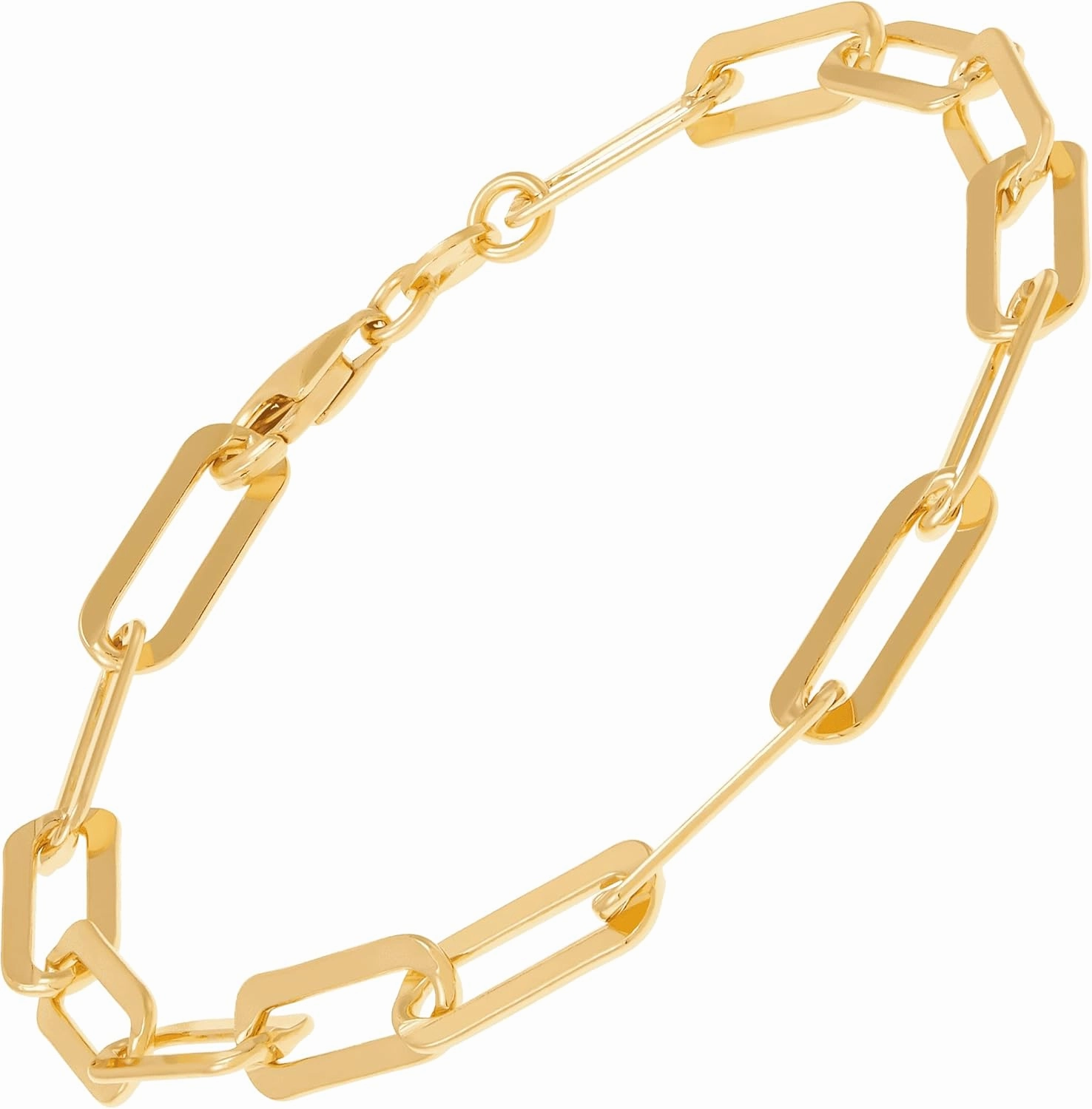 Silpada 'Golden Oval' Chain Bracelet in 14K Gold Plated Sterling Silver, 7 1/2"