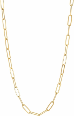 Silpada 'Graffetta Matte' 14K Yellow Gold-Plated Sterling Silver Chain Necklace, 16"   2"