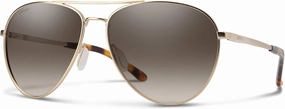 Smith Layback Sunglasses Matte Gold/Polarized Brown Gradient One Size