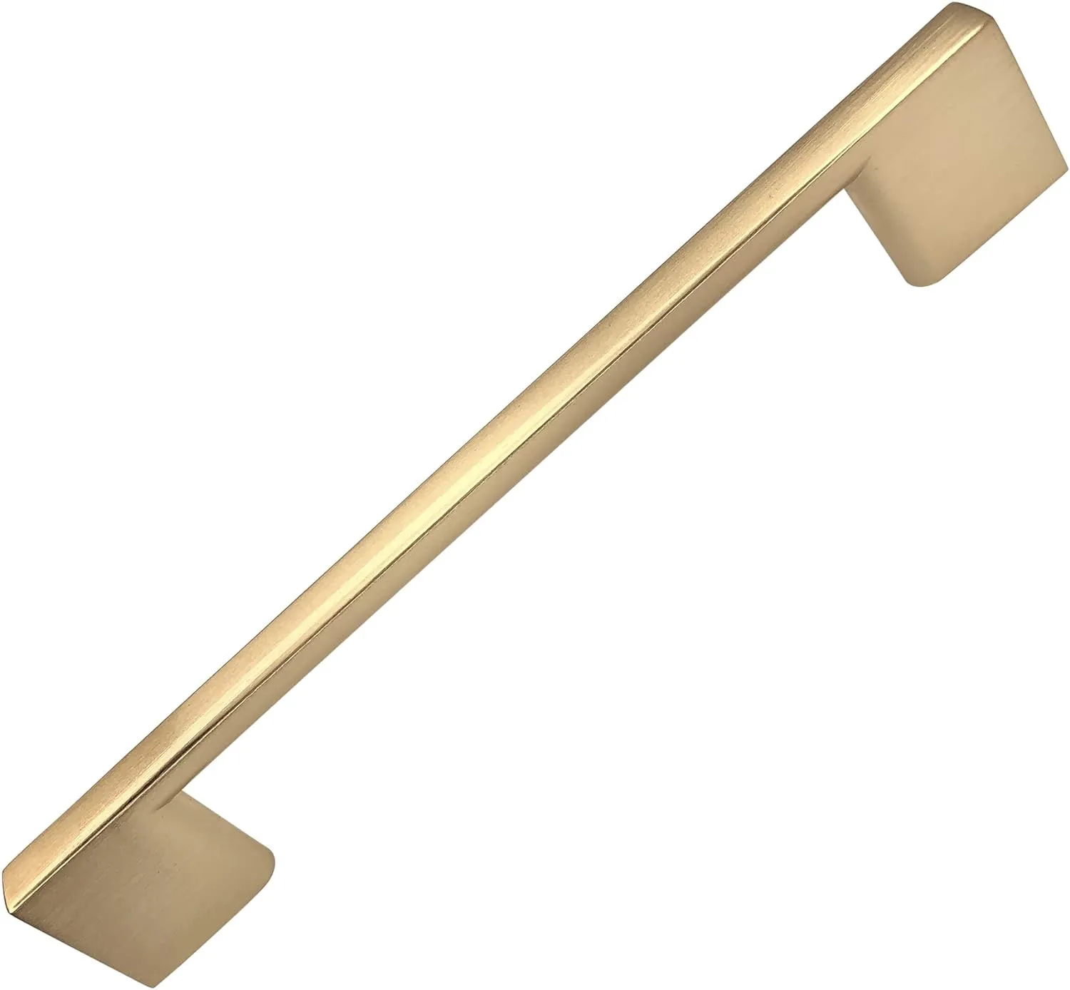 Southern Hills 5pc Brushed Gold Cabinet Pulls, 6.25"(160mm) Screw Spacing - Handles for Cabinets, Champagne Drawer, Dresser Brass Kitchen Hardware