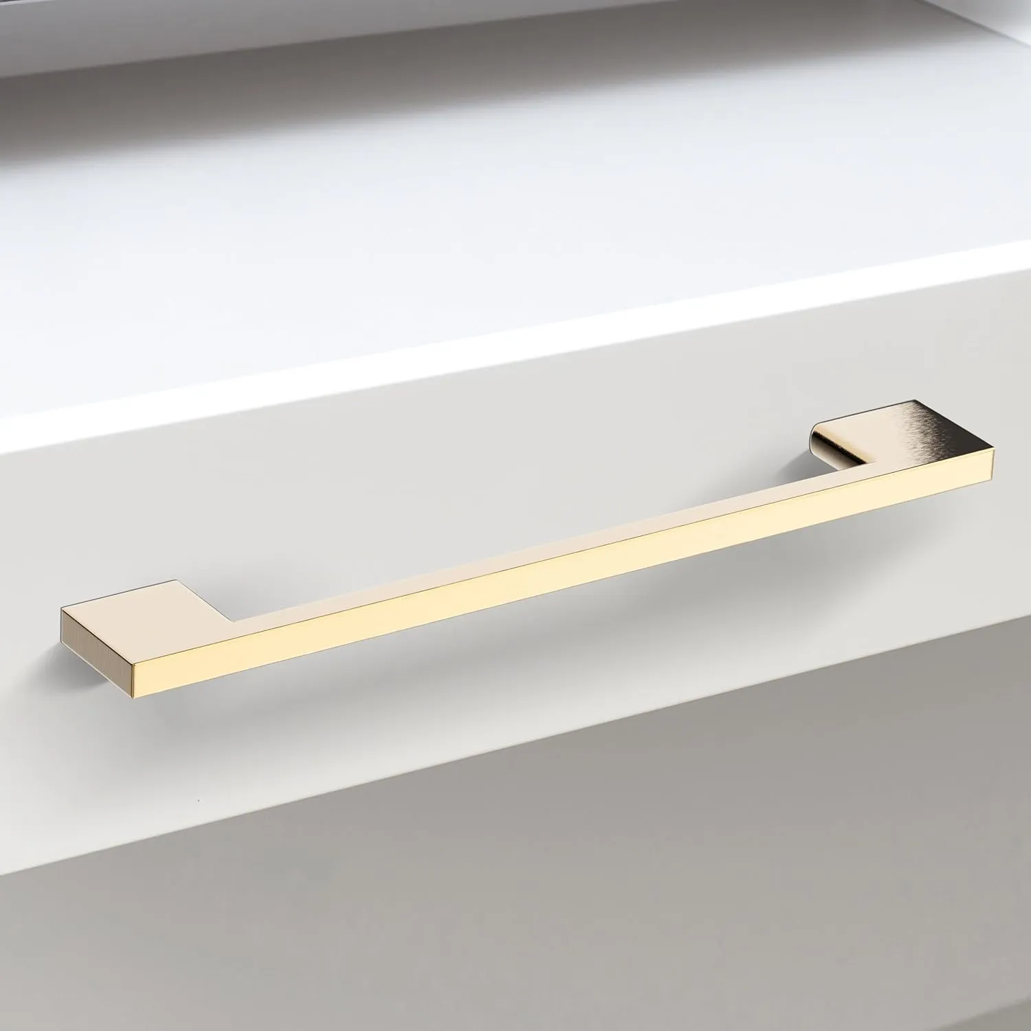 Southern Hills 5pc Brushed Gold Cabinet Pulls, 6.25"(160mm) Screw Spacing - Handles for Cabinets, Champagne Drawer, Dresser Brass Kitchen Hardware