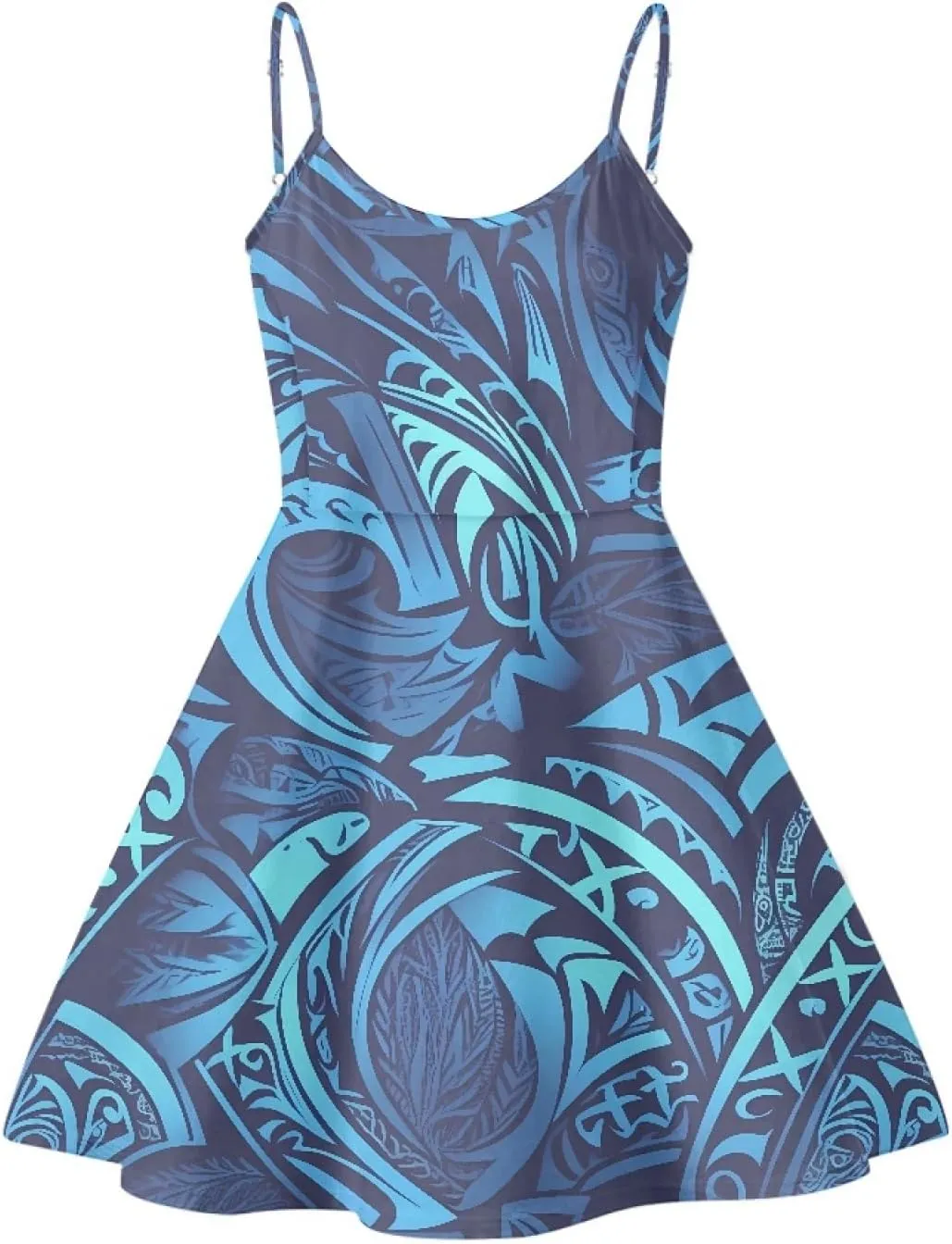 Spaghetti Strap Midi Satin Dresses Summer Sleeveless Sundree Women Girl Beach Party Swing Dress