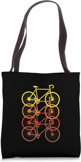 Stacked Mountain Bikes – Gradient Cycling Tote Bag
