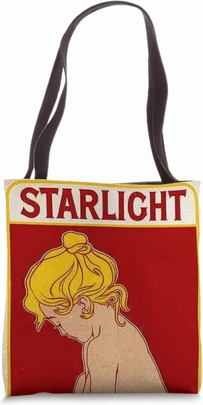 STARLIGHT SOAP Red & Yellow Vintage Art Advertising Poster Tote Bag
