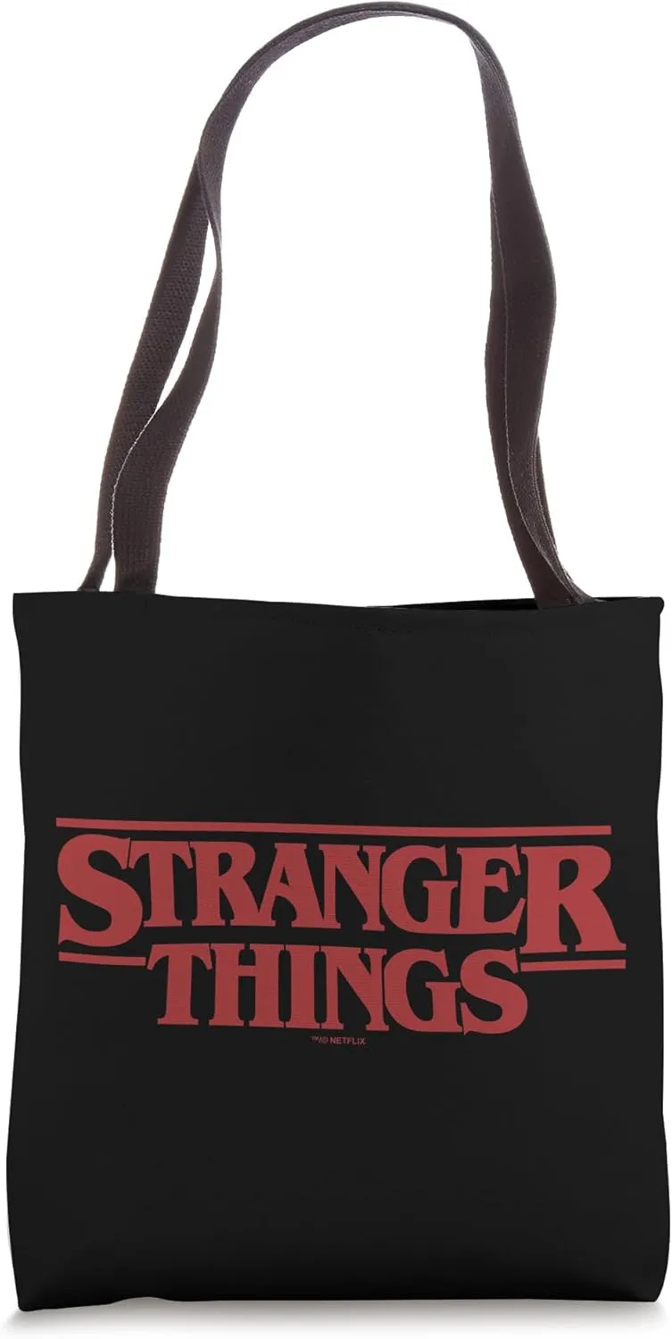 Stranger Things Red Bold Logo Tote Bag