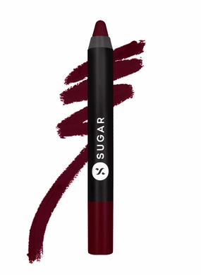 SUGAR Matte As Hell Crayon Lipstick - 24 Rachel Berry (Deep Berry)