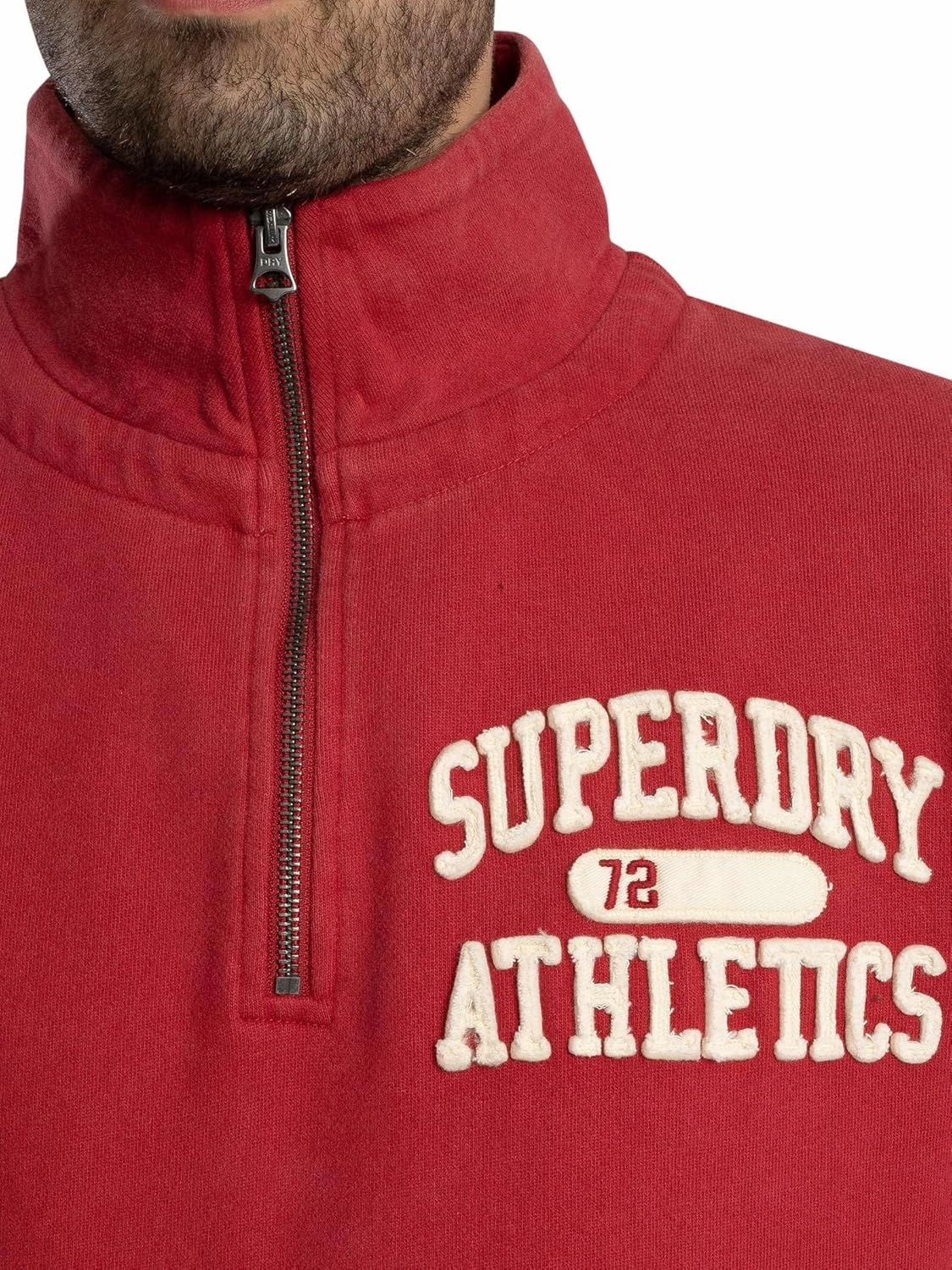 Superdry Men's Vintage Athletic Half Zip Sweatshirt, Prep Re