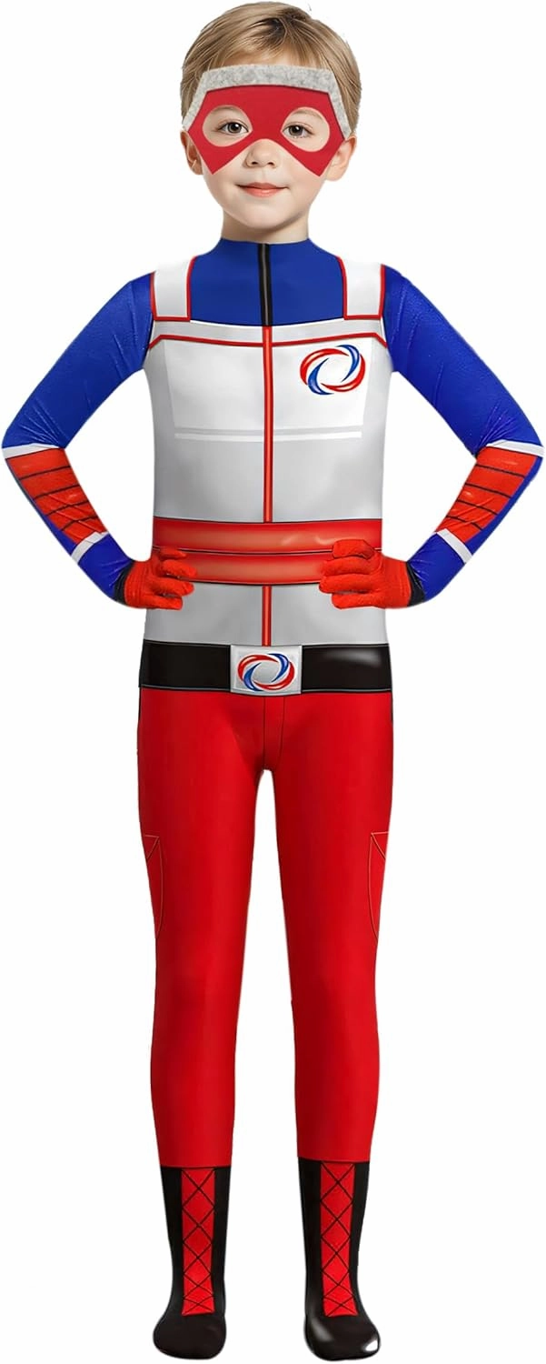 Superhero Cosplay Bodysuit For Boys Spandex Costume Jumpsuit Halloween Dress Up Outfit