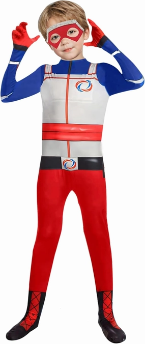 Superhero Cosplay Bodysuit For Boys Spandex Costume Jumpsuit Halloween Dress Up Outfit