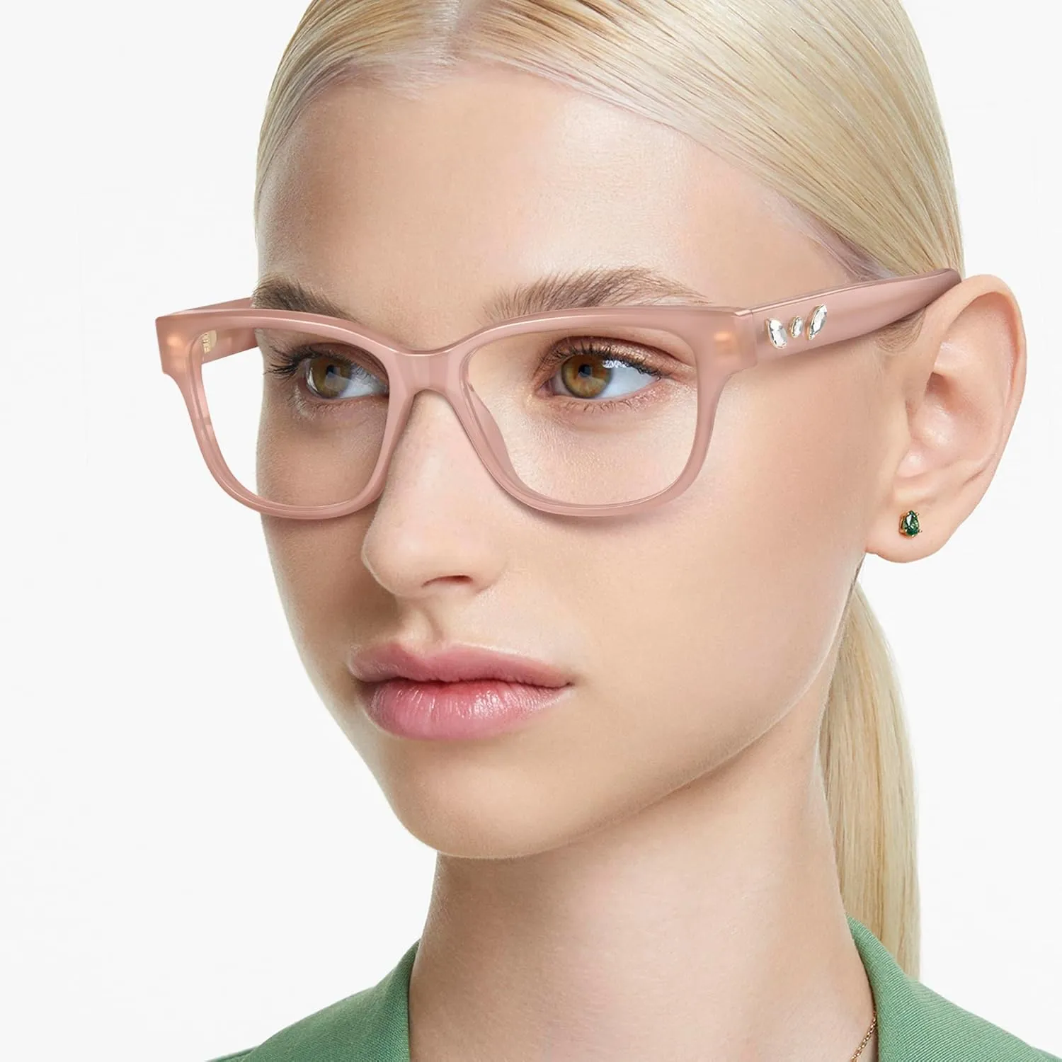 Swarovski Women's Sk2007 Square Prescription Eyewear Frames