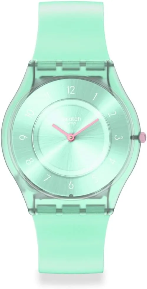 Swatch BIG BOLD BIOSOURCED LACQUERED PASTELICIOUS TEAL Quartz WATCH