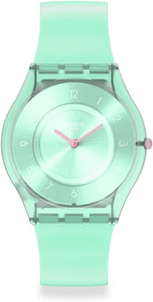 Swatch BIG BOLD BIOSOURCED LACQUERED PASTELICIOUS TEAL Quartz WATCH