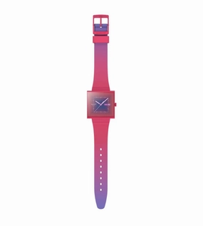 Swatch Bioceramic Squarely Berry SO34R700