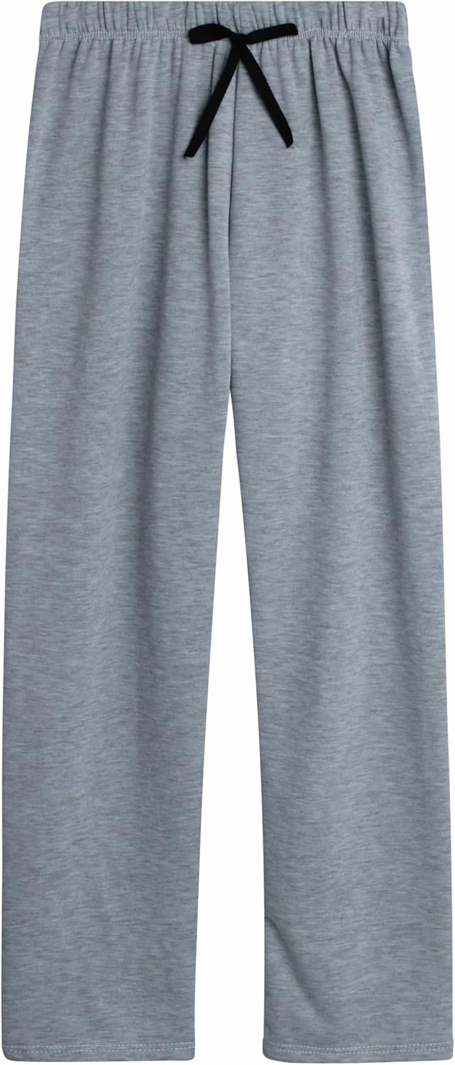 Sweet Hearts Girls' Sweatpants - 3 Pack Active Fleece Open Bottom Sweatpants - Casual Performance Pants: Made in USA