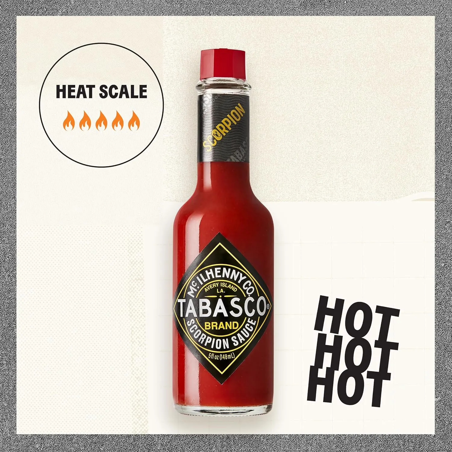 TABASCO Brand Scorpion Sauce, Fiery & Intense Hot Sauce, Bulk Plastic Jug, Bold & Hot, Scorpion Pepper, Guava & Pineapple Blend, Perfect for Large Recipes, Great on Tacos & More, 64 Fl Oz (Pack of 1)