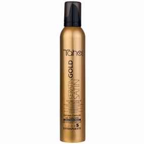 Tahe MOUSSE EXTRA STRONG KERATIN GOLD SATIN Fixing 5 200ml (New Presentation and Size)