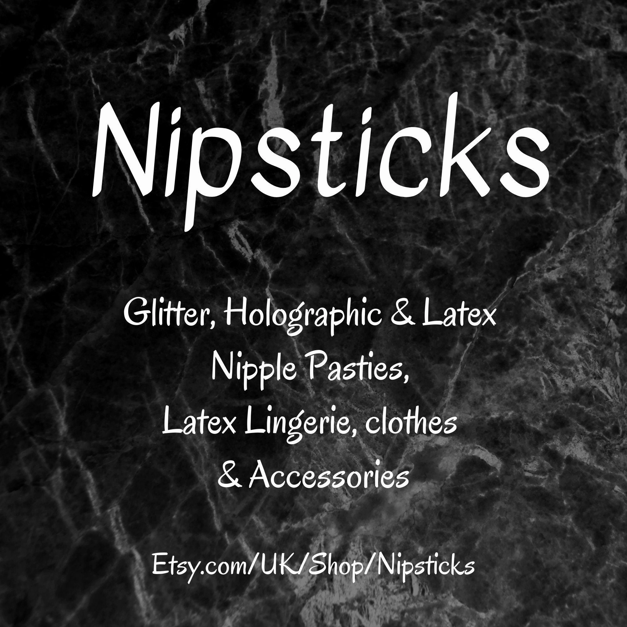 Tall Black Glitter Flames Nipple Pasties