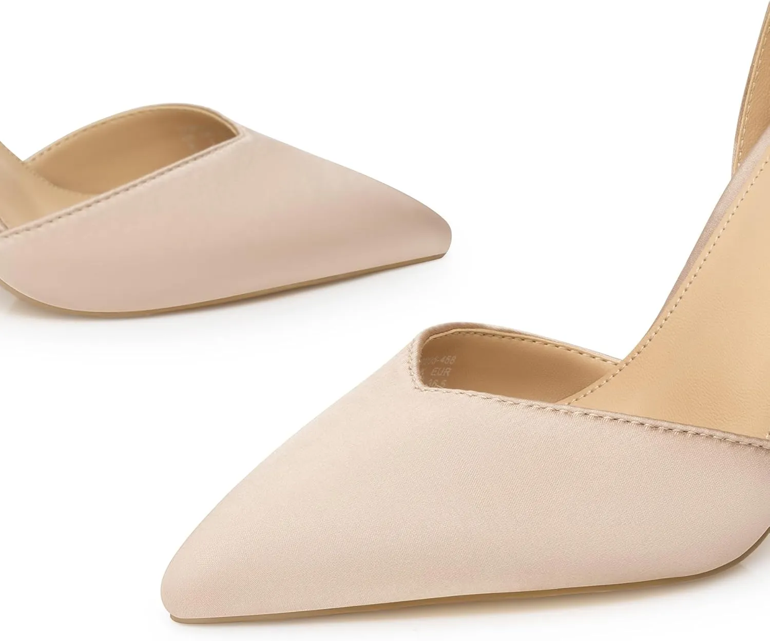 Trary Heels for Women Closed Pointed Toe Heels Women's Pumps Stiletto High Shoes with Bow Knot Comfortable Ankle Strap Office Party Wedding Dress Shoes 3.74" Heel