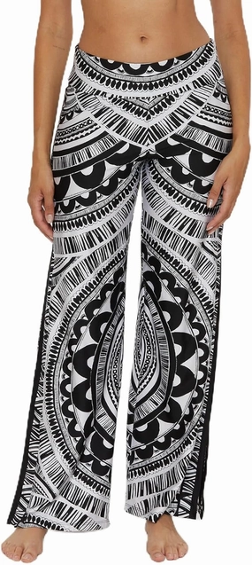 Trina Turk womens Swim Pants, Casual, Wide Leg, Beach Cover Ups for Women
