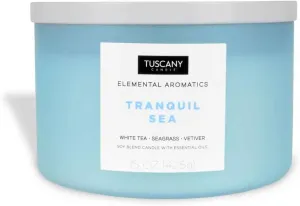 Tuscany Candle Tranquil Sea: Vetiver Scented Aromatherapy Candle, 15 oz