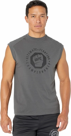 UFC Sleeveless Crew Neck Tank Top for Men – Blended Cotton – Short Sleeves – Regular Fit – Graphic Printed