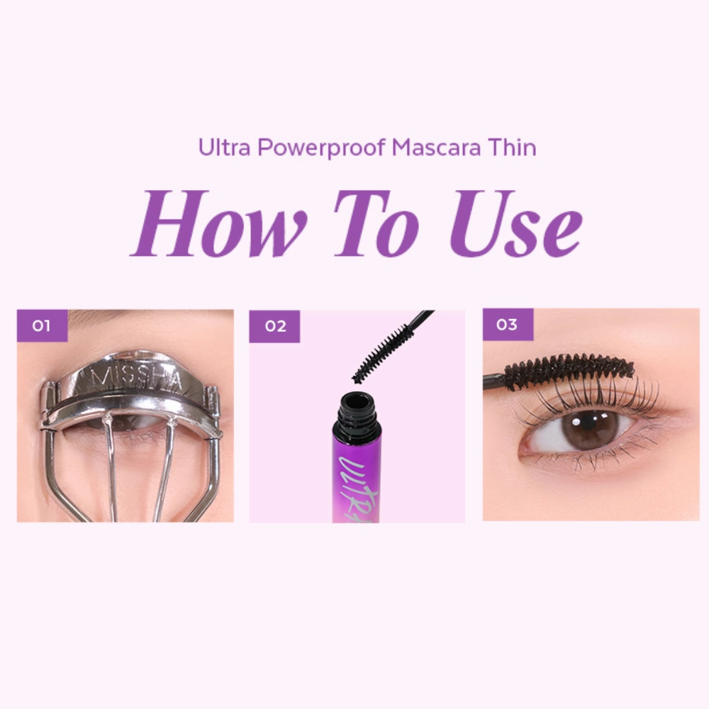 Ultra Powerproof Thin Mascara [Curling & Lengthening]