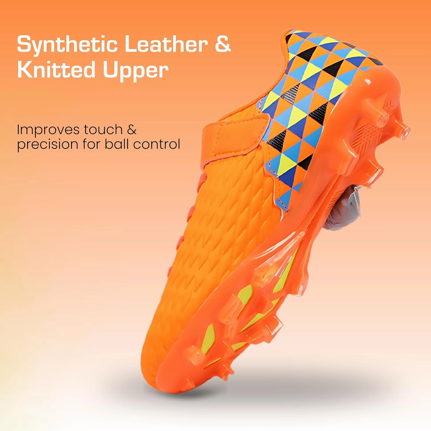 Unisex-Child Athletic Outdoor Training Soccer Cleats for Youth | Little/Big Kid Firm Ground Football Shoes | Lightweight