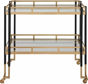 Uttermost Kentmore - Bar Cart in Modern Style-32 Inches Tall and 32.88 Inches Wide