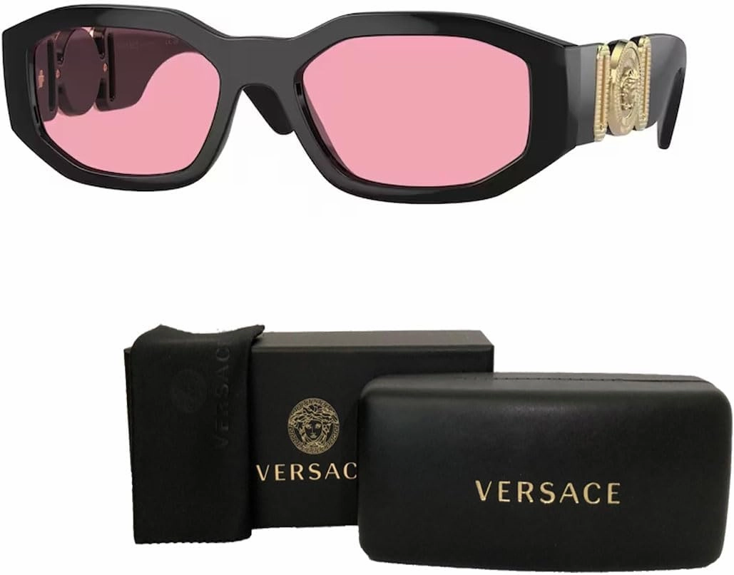 Versace VE4361 Rectangular Sunglasses For Men For Women   BUNDLE with Designer iWear Eyewear Kit