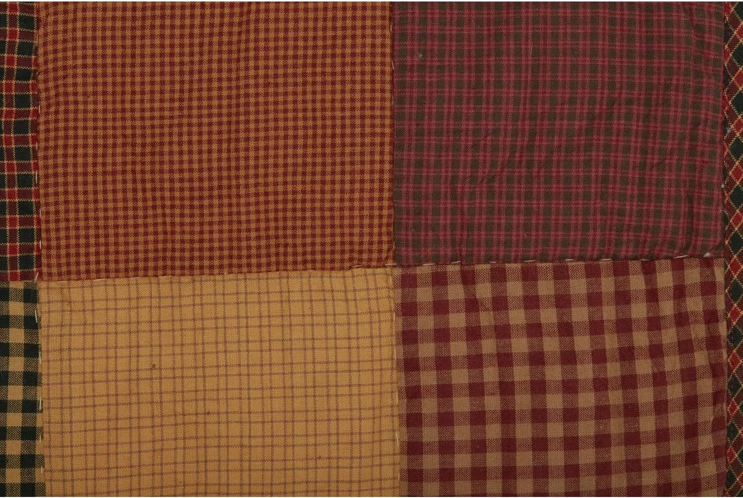 VHC Brands, Heritage Farms, Cotton, 13x72, Quilted Runner, Red