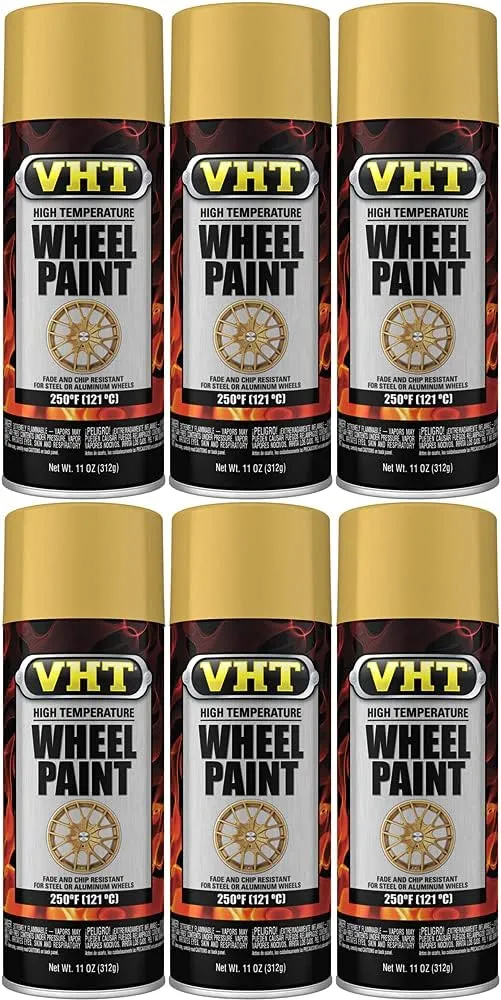 VHT Matte Gold Flake Wheel Paint (11 oz) - 6 Pack