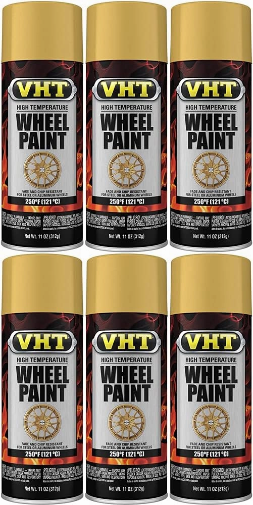 VHT Matte Gold Flake Wheel Paint (11 oz) - 6 Pack
