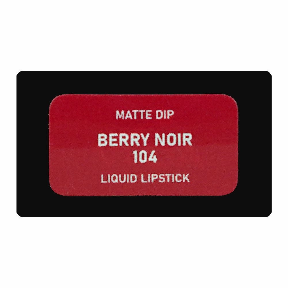 Vi'da New York Matte Dip Liquid Lipstick, 3ml, 104 Berry Noir