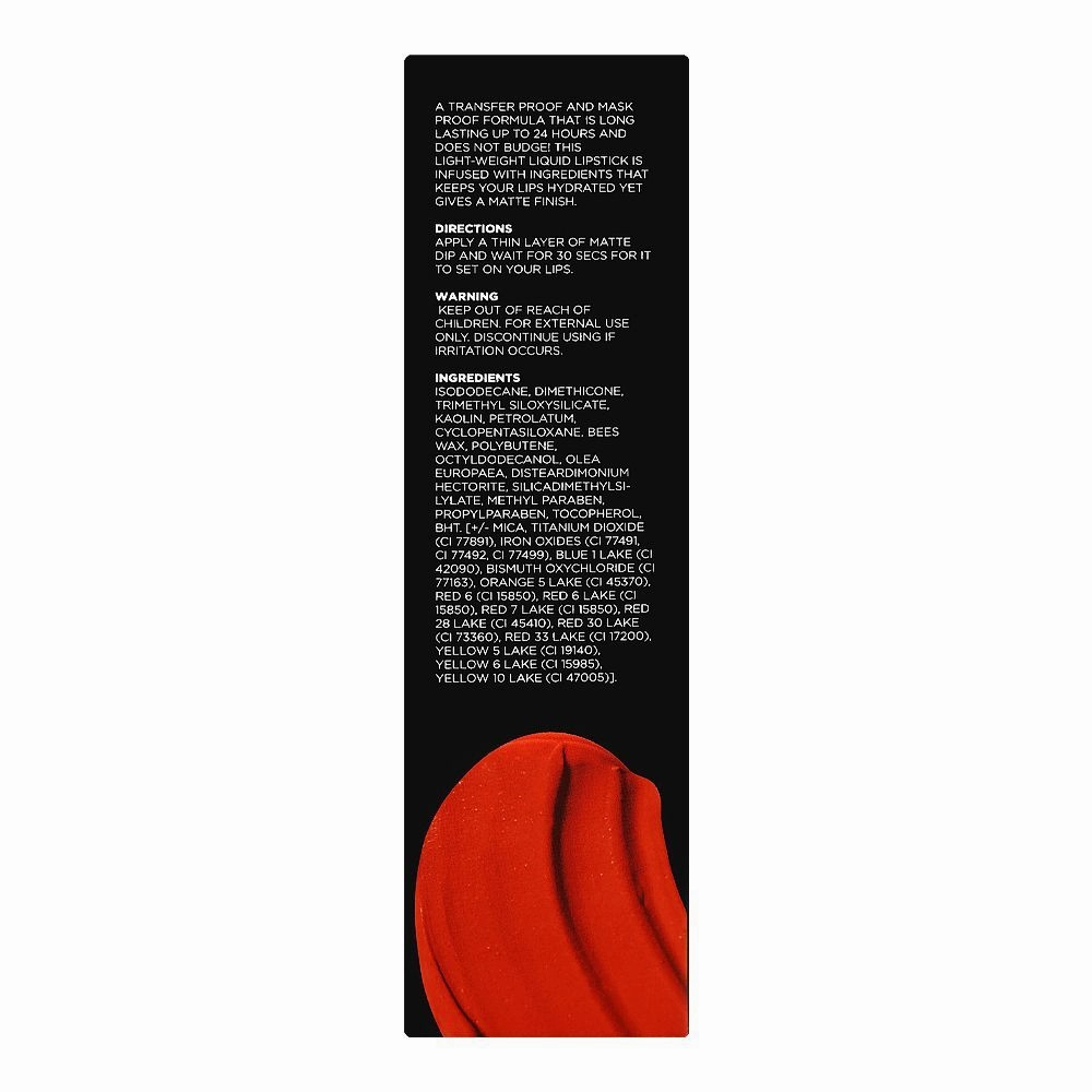 Vi'da New York Matte Dip Liquid Lipstick, 3ml, 104 Berry Noir