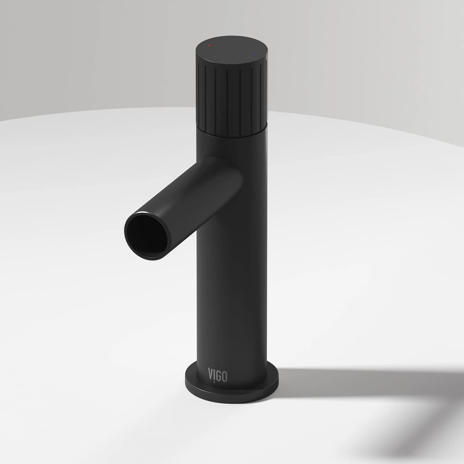 VIGO Ashford 8'' H Single Handle Single-Hole Bathroom Faucet in Matte Black-VG01052MB