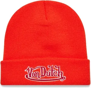 Von Dutch Womens Beanie Hat - Soft Cuffed Knitted Skull Cap Graphic Winter Beanie for Women with Embroidered Logo