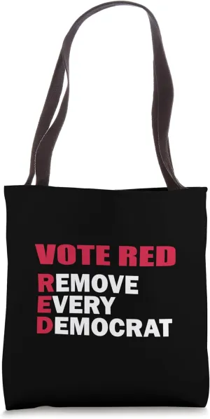 Vote Red Conservative Election Republican Political Gift Tote Bag
